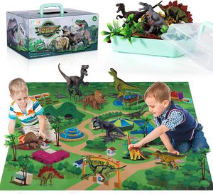 Dinosaurier-Spielzeug mit Spielmatte, Dinosaurierwelt & Lernspielzeug.