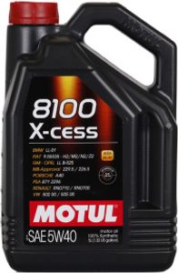 Motul 8100 X-cess 5W-40 5 Liter Kanister Reifen