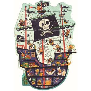 DJECO Piratenschiff Bodenpuzzle 36 Teile
