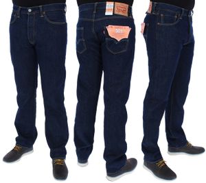 Levi's Herren 501 Original Fit Jeans, Blau 42W x 32L