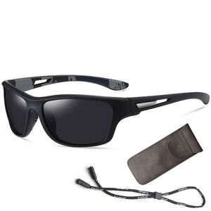 Polarizované cyklistické sluneční brýle Ochrana Dámy Pánové Sportovní sluneční brýle Řízení Běh Rybaření Golf - černé