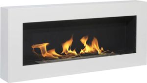 Krb na bioetanol Nástenný krb Siena biely D 90 x D 12 x V40