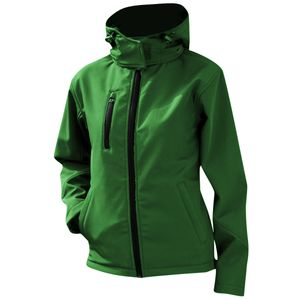 Result Core Lite dámská softshellová bunda s kapucí BC3252 (2XL) (zelená/černá)