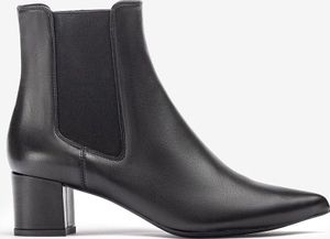 Unisa Stiefelette JURI, Glattleder, Schwarz, Damen