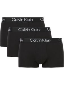 Calvin Klein Herren 3er-Pack Badehose mit moderner Struktur, Schwarz S