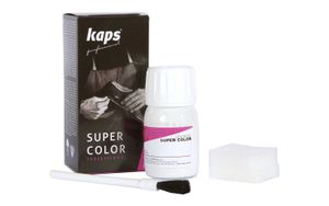 Kaps Lederfarbe "Super Color" für Naturleder, Synthetik - 25 ml Farbe: 118 - Schwarz