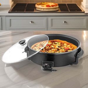 KOCHMASTER Multifunktionale Pizza Pfanne Delux 42 cm x 11 cm Black