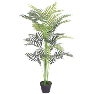 Umelá palma Umelá palma Fan Palm Dekoratívna izbová rastlina Umelý strom v plastovom kvetináči Plastová rastlina 120 cm Decovego