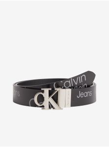 Pánský černý kožený pásek Calvin Klein Jeans