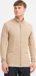 INDICODE IDJadan Herren Strickjacke Cardigan Feinstrick Sweater mit Reißverschluss Label-Details Baumwollmischung Regular fit