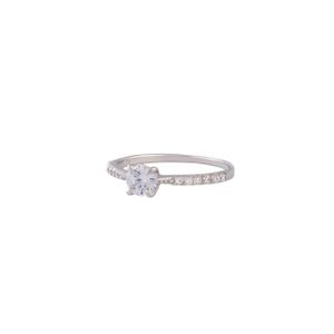 Lovisa - Sterling Silber Diamante Stein und Band Ring ML