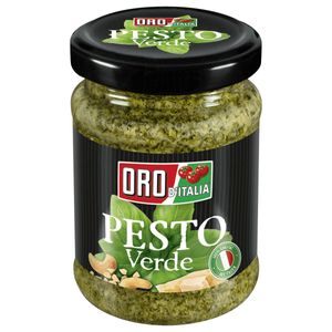 Oro d'Italia Pesto verde fuer Nudelgerichte und Marinaden im Glas 135g