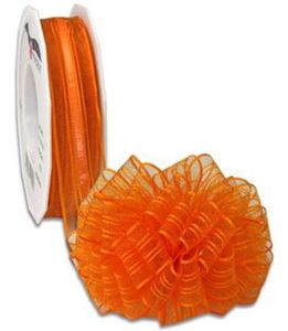 1 Venedig Ziehschleifenband Schleifenband für Schleifen 25 m x 40 mm orange- große Schleife