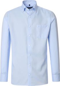 CASAMODA Herren Businesshemd Langarm Button-Down Comfort-Fit Hellblau 42