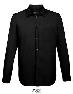 SOLS Pánska košeľa Baltimore Fit 02922 Black 3XL