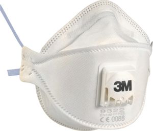 3M Atemschutzmaske 9332 Komfort Schutzstufe: FFP 3
