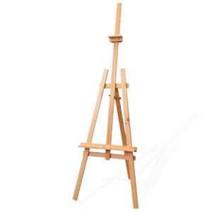 Staffelei Holz groß Kinder - Leinwand Ständer DREIBEIN mal stativ für Maler aus Buchenholz 180 cm höhenverstellbar
