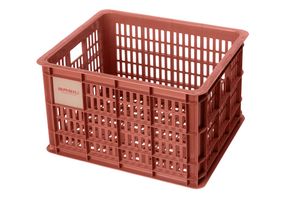 Basil Fahrradkasten Crate M, 29,5 ltr, Kunststoff 33 x 44 x 25 cm terra red