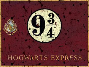 Harry Potter Poster Leinwandbild Auf Keilrahmen - Hogwarts Express (30 x 40 cm)
