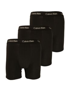 Calvin Klein Herren 3er-Pack aus Baumwoll-Stretch-Boxershorts, Schwarz L
