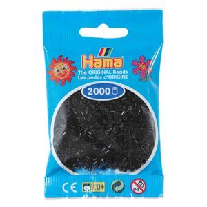 Hama Mini-Bügelperlen 2000 im Beutel schwarz