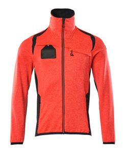 MASCOT® Fleecepullover mit Reißverschluss 19403-316-22210 Hi-vis Rot/Schwarzblau 5XL