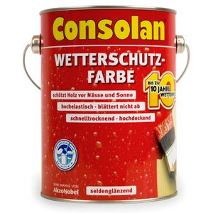 Consolan Wetterschutzfarbe 750 ml, anthrazitgrau RAL 7016 Seidenglänzend