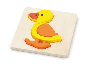 Viga 59929 Erstes Kleinkind-Puzzle - Ente (Box)