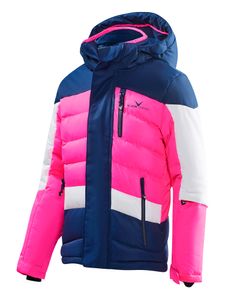 BLACK CREVICE - Kinder/Jugend Ski- und Snowboardjacke | Farbe: Blau/Pink| Größe: 140