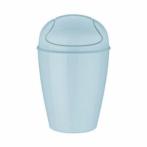 Koziol Schwingdeckeleimer Del S, Mülleimer, Kunststoff, Recycled Blue, 5 L, 1402126
