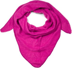 styleBREAKER Damen XXL Strick Dreieck Schal einfarbig leicht meliert, Dreiecktuch, Winter Schal warm weich, Tuch 01017128, Farbe:Pink