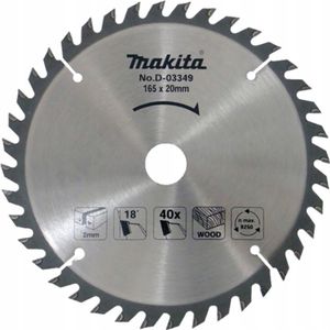 Makita D-03349 Standardní pilový kotouč TCT 165 x 20 mm 40T na dřevo