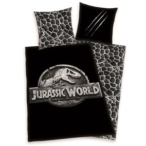 Herding Bettwäsche Jurassic World Logo 135 x 200cm Baumwolle