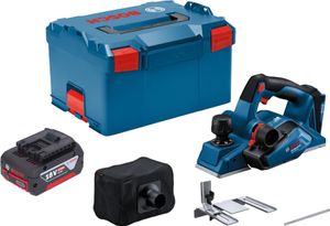 Bosch GHO 18V-26 Professional Akku Hobel 18 V 2,6 mm Brushless + 1x Akku 4,0 Ah + L-Boxx - ohne Ladegerät