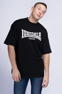 Lonsdale Keisley Oversize T-Shirt Schwarz Größe XL