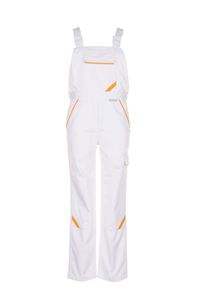 Größe 54 Herren Planam Highline Latzhose reinweiß gelb Modell 2337