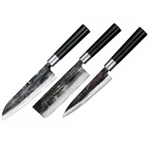 Samura SUPER 5 Küchenmesser-Set, 3 professionelle Messer aus VG-10-Stahl, SP5220