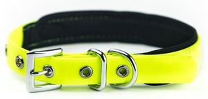 Nobby Halsband "Cover", neon gelb, L: 30-40 cm; B: 20 mm; 80560-24