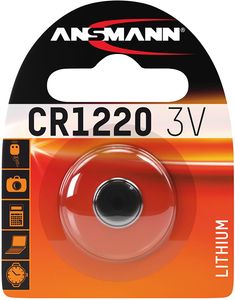 ANSMANN Lithium Knopfzelle Knopfbatterie CR1220 3V für viele Anwendungsbereiche
