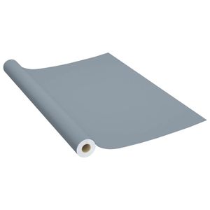 vidaXL Samolepiaca fólia na nábytok sivá 500 x 90 cm PVC