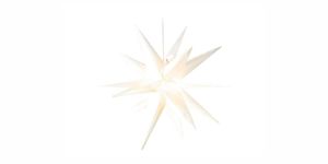 MELINERA® LED-Leuchtstern 6x LED weiß  warmweißes Licht Außenstern Weihnachten