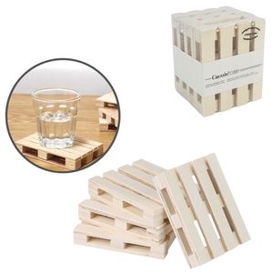 Untersetzer Mini Palettenholz 10 cm 8er Set