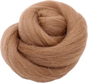 Filzwolle zum Trockenfilzen und Nassfilzen - Farbe Cappuccino 20gr.