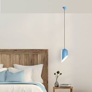 Opviq, Kesik - Light Blue, Kronleuchter, METALLKÖRPER, Hellblau, 121 x 10 x 10 cm