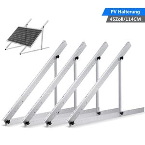 Solarpanel Halterung 114cm für 2 Solarmodul Solarhalterung pv Photovoltaik Aufständerung balkonkraftwerk