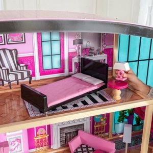 KIDKRAFT Shimmer Mansion Puppenhaus mit Ausstattung