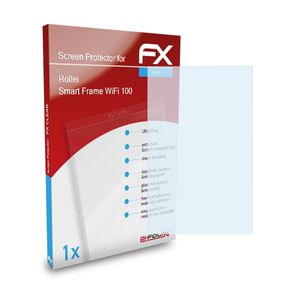 atFoliX FX-Clear Schutzfolie kompatibel mit Rollei Smart Frame WiFi 100 Displayschutzfolie