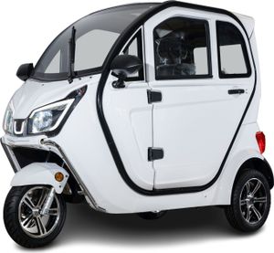 Stormborn Y8 Elektro-Kabinenroller – 3-Rad City-Car für 2 Personen mit bis zu 90 km Reichweite, Rückfahrkamera & Heizung