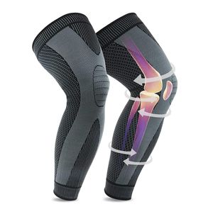 Extra Lange Komfort Sport Kniebandage Schwarz Kniestütze Bandage Knie Schutz Größe XL