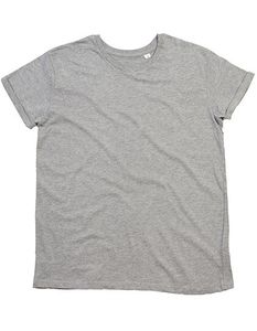 Mantis Herren Roll Sleeve T T-Shirt M80 heather grey melange M